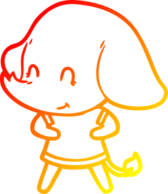 Bir insan tarafından çizilen sıcak çizgi çizimi