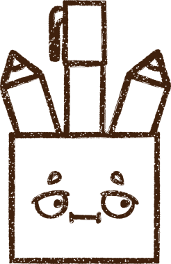 Bir insan tarafından çizilen Pen Pot Kömür Çizimi