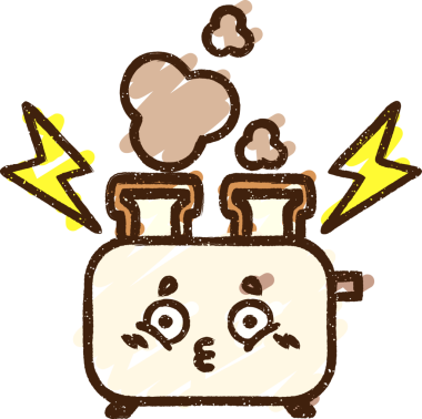 Arızalı Tost Makinesi Tebeşiri Bir insan tarafından çizilmiş