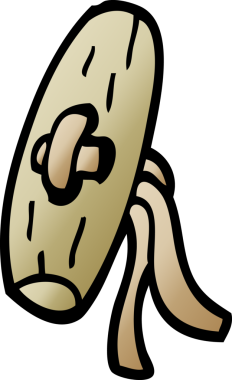 Bir insan tarafından çizilmiş eski ahşap düğmeyi karala