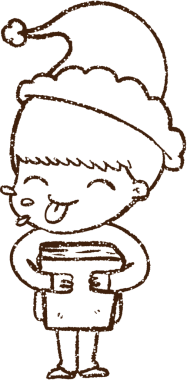 Bir insan tarafından çizilmiş Noel Adamı Kömürü