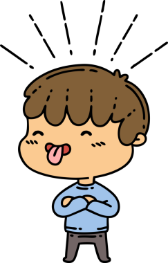 Bir insan tarafından çizilmiş, geleneksel dövme stili bir çocuğun resmi.