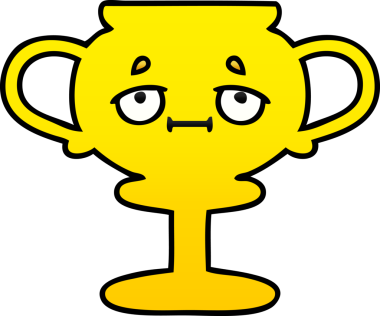 Bir insan tarafından çizilmiş bir kupanın gölgelenmiş karikatürü