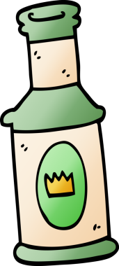 bir insan tarafından çizilmiş alkollü bir içecek.