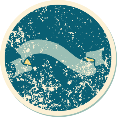 Bir insan tarafından çizilmiş bir pankartın sembolik dövmeli resmi