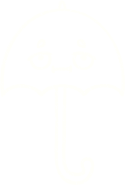 Bir insan tarafından çizilen Şemsiye Tebeşiri