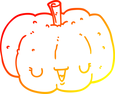 Bir insan tarafından çizilmiş bir çizgi balkabağı çizimi