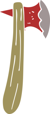 Bir insan tarafından çizilmiş karalama baltası.