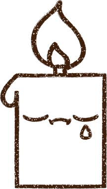 Mum Yanan Kömür Bir insan tarafından çizilmiş