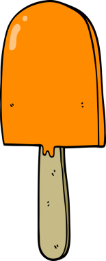 bir insan tarafından çizilmiş çizgi film lolipopu