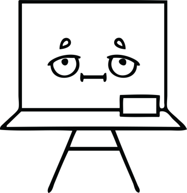 Bir insan tarafından çizilmiş beyaz bir karikatür.