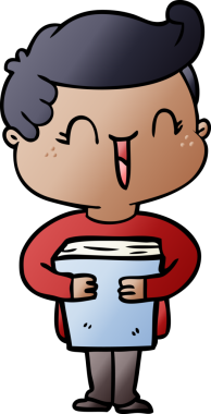 Bir insan tarafından çizilmiş gülen çocuk.