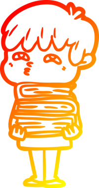 Bir insan tarafından çizilmiş, karikatür meraklısı bir adamın sıcak çizgi çizimi