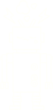 Arızalı Robot Tebeşiri Bir insan tarafından çizilmiş