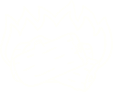 Bir insan tarafından çizilen Yanan Kütükler Tebeşiri