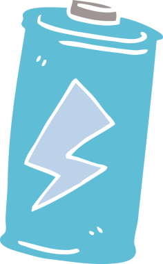 Bir insan tarafından çizilmiş karalama bataryası.