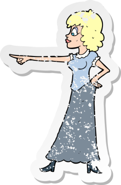 Bir insan tarafından çizilmiş bir çizgi film karakterinin gerilimli çıkartması.