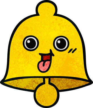 Bir insan tarafından çizilmiş eski grunge desenli bir çan.