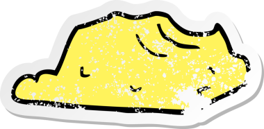 Bir insan tarafından çizilmiş karikatür tereyağı etiketi.