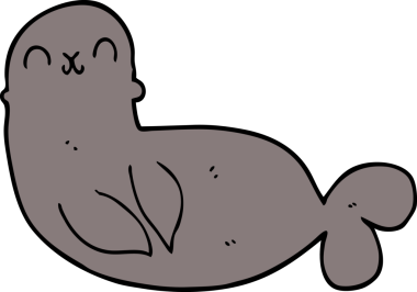 Bir insan tarafından çizilmiş karikatür mührü