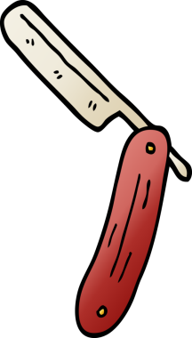 Çizgi film karalamaları bir insan tarafından çizilmiş boğazı kesiyor.