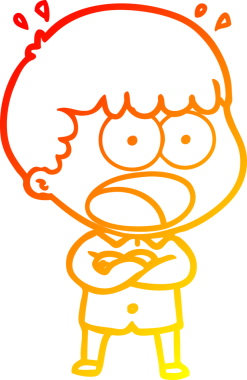 İnsan tarafından çizilmiş bir çizgi film karakteri.