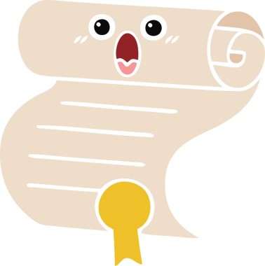 Bir insan tarafından çizilen sözleşmenin düz renkli retro karikatürü