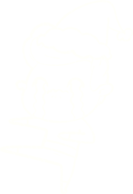 Bir insan tarafından çizilen Noel Dansçısı Tebeşiri