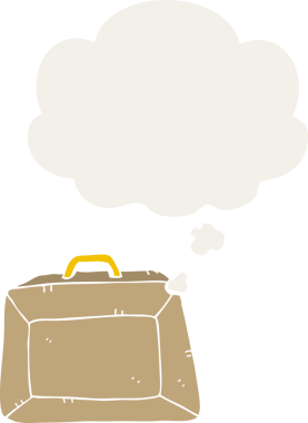 Düşünce baloncuğu olan karikatür bütçesi bir insan tarafından çizilmiş.