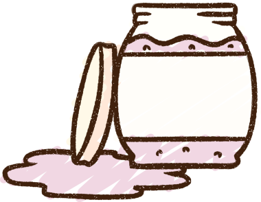 Bir insan tarafından çizilen Jam Jar Chalk çizimi