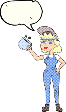 Bir insan tarafından çizilmiş, el yazısıyla çizilmiş bir çizgi roman konuşma balonu kadın.