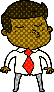 Bir insan tarafından çizilmiş karikatür mankeni adam.