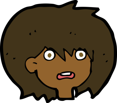 bir insan tarafından çizilmiş şok edici bir çizgi film.