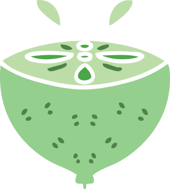 Bir insan tarafından çizilmiş garip bir çizgi film kireci.