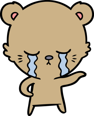 Bir insan tarafından çizilmiş bir çizgi film karakteri.