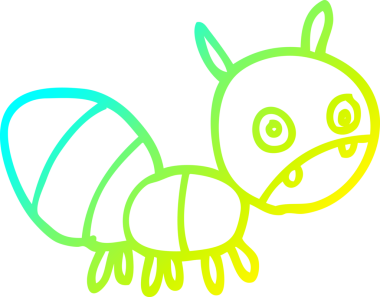 Bir insan tarafından çizilmiş karınca çizimi.