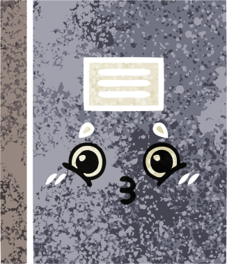 Bir insan tarafından çizilmiş bir defterin retro çizim stili karikatürü