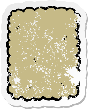 Bir insan tarafından çizilmiş karikatür bisküvisi.