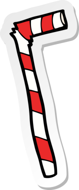 Bir insan tarafından çizilmiş çizgi film etiketi.