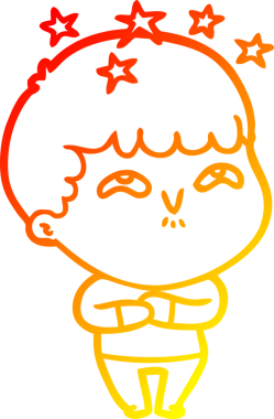 İnsan tarafından çizilmiş bir çizgi film karakteri.