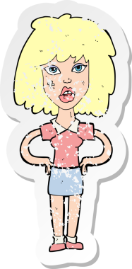 Bir insan tarafından çizilmiş sert bir karikatürün gerilimli yapıştırması.