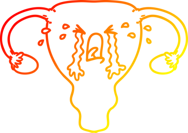 Bir insan tarafından çizilmiş, ağlayan bir karikatür çizimi.