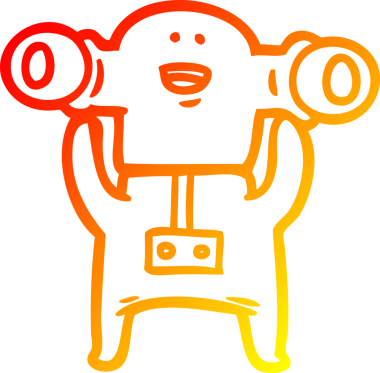 Bir insan tarafından çizilen dost canlısı bir uzaylı çizgi filminin çizimi.