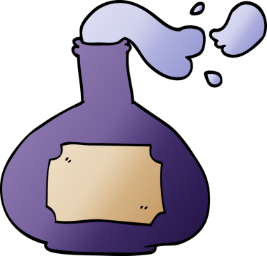 Bir insan tarafından çizilmiş sigara içme iksiri.