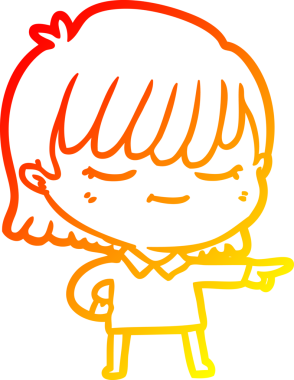 Bir insan tarafından çizilmiş bir karikatür kadın çizimi