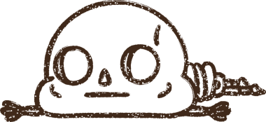 Bir insan tarafından çizilmiş iskelet kömürü.