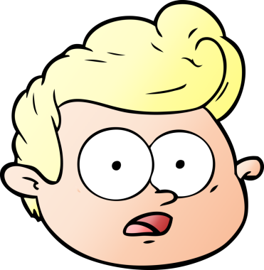 Bir insan tarafından çizilmiş erkek yüzü.