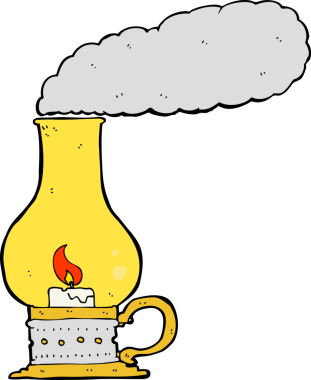 bir insan tarafından çizilmiş karikatür feneri