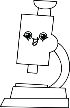 Bir insan tarafından çizilmiş bir mikroskop çizimi