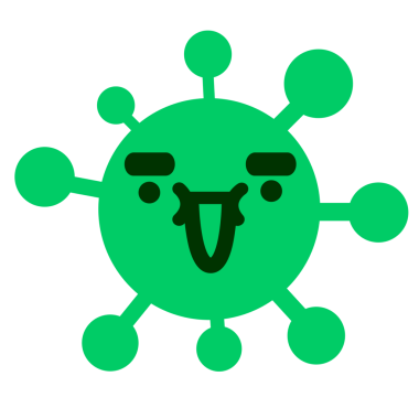 Bir insan tarafından çizilmiş kocaman kaşları olan sevimli mutlu bir yüz.